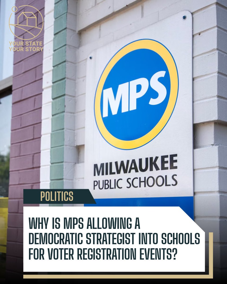 HeartlandPostWI's tweet photo. Milwaukee Public Schools is allowing Michelle Bryant, a Democrat strategist and talk show host, into its schools to register students to vote.
Get the details of how MPS is allowing partisan politics into its doors: https://t.co/cm9a8oviSz https://t.co/D0nzjzsFzE