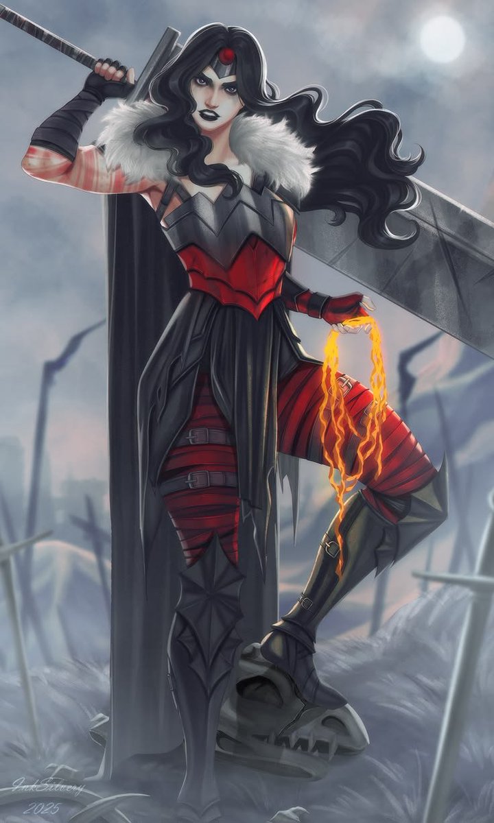 Darkmia0_0's tweet photo. Justice has a darker shade.

#WonderWoman #DarkWonderWoman #DCComics #DCFanart #DianaPrince #AmazonWarrior #DCArt #WonderWomanFanart #DarkFantasy #FantasyArt #WarriorWoman #SwordGirl #GothWonderWoman #DCUniverse #ComicArt #DigitalArt #BadassArt #AntiHero #notmy https://t.co/hmvb2rpIzS