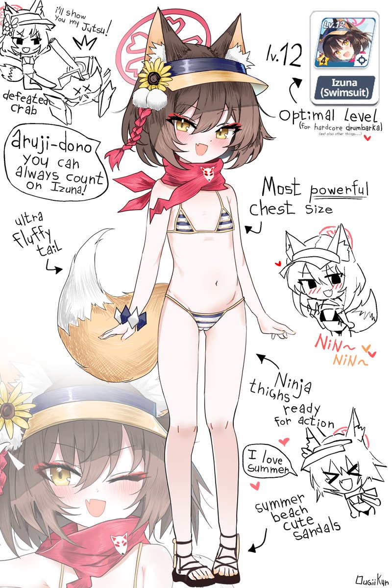 Ougiikun's tweet photo. Izuna (Swimsuit) https://t.co/RNMIZPPV7A