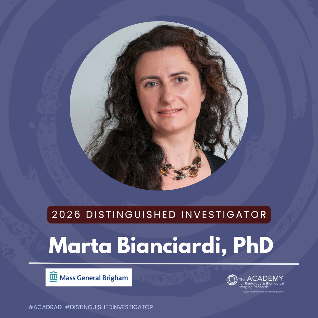 AcadRad's tweet photo. 3/5 🎉Marta Bianciardi, PhD @MassGenBrigham
Pioneered ultra-high-field MRI of the living human brainstem, built a brainstem nuclei atlas &amp; the first brainstem-cortical connectivity maps. Now: MRI biomarkers of prodromal Parkinson’s, disorders of consciousness &amp; sleep disorders. https://t.co/0SPNlvrVA4