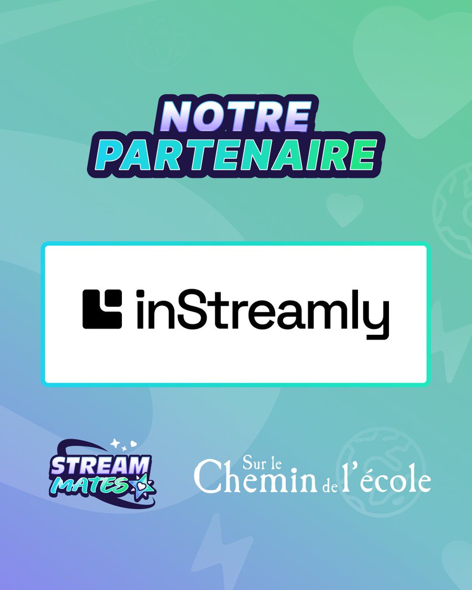 StreamMatesOff's tweet photo. 🎉 Un grand merci à #inStreamly d'accompagner #StreamMates année encore ! 💜

Une plateforme qui aide les streamers, quelle que soit la taille de leur communauté, à monétiser leur passion ! 💪

https://t.co/9ow4Xzcemc

 #StreamMates2026 #TwitchFR #inStreamly https://t.co/dfie1xrYZE