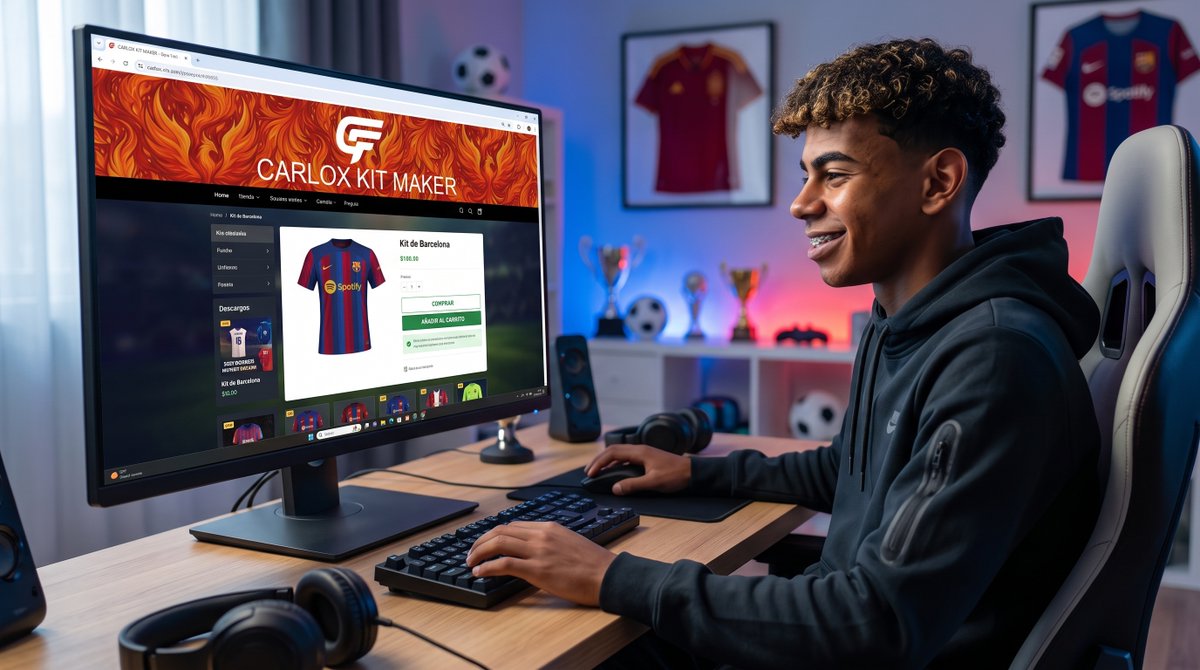 Carloxkitmaker's tweet photo. Las nuevas leyendas siguen los pasos de los GOATs. 💎🚀
Mi página web está 100% activa. El futuro de los kits está a un clic. Ya pueden entrar a realizar sus compras y cotizar pedidos exclusivos para llevar su PES al máximo nivel.
Bienvenidos: https://t.co/OyCjIftPR2
#PES2021 #PESMods #KitMaker #LamineYamal #CarloxKitMaker #eFootball