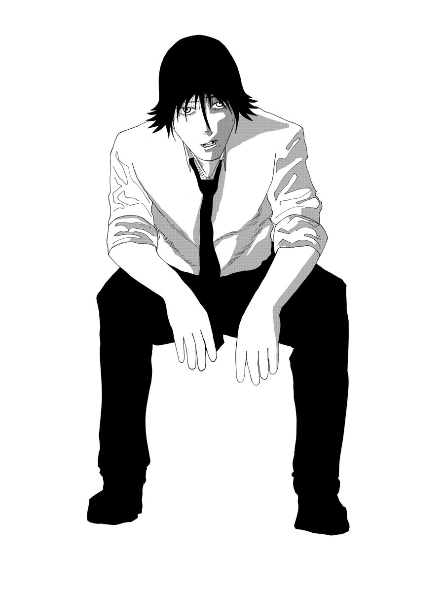 GabrielJos39506's tweet photo. @moonl1gh8 Arte con estilo de Chainsaw man...seamos #artmootsㅤ https://t.co/e3tc1VfzEW