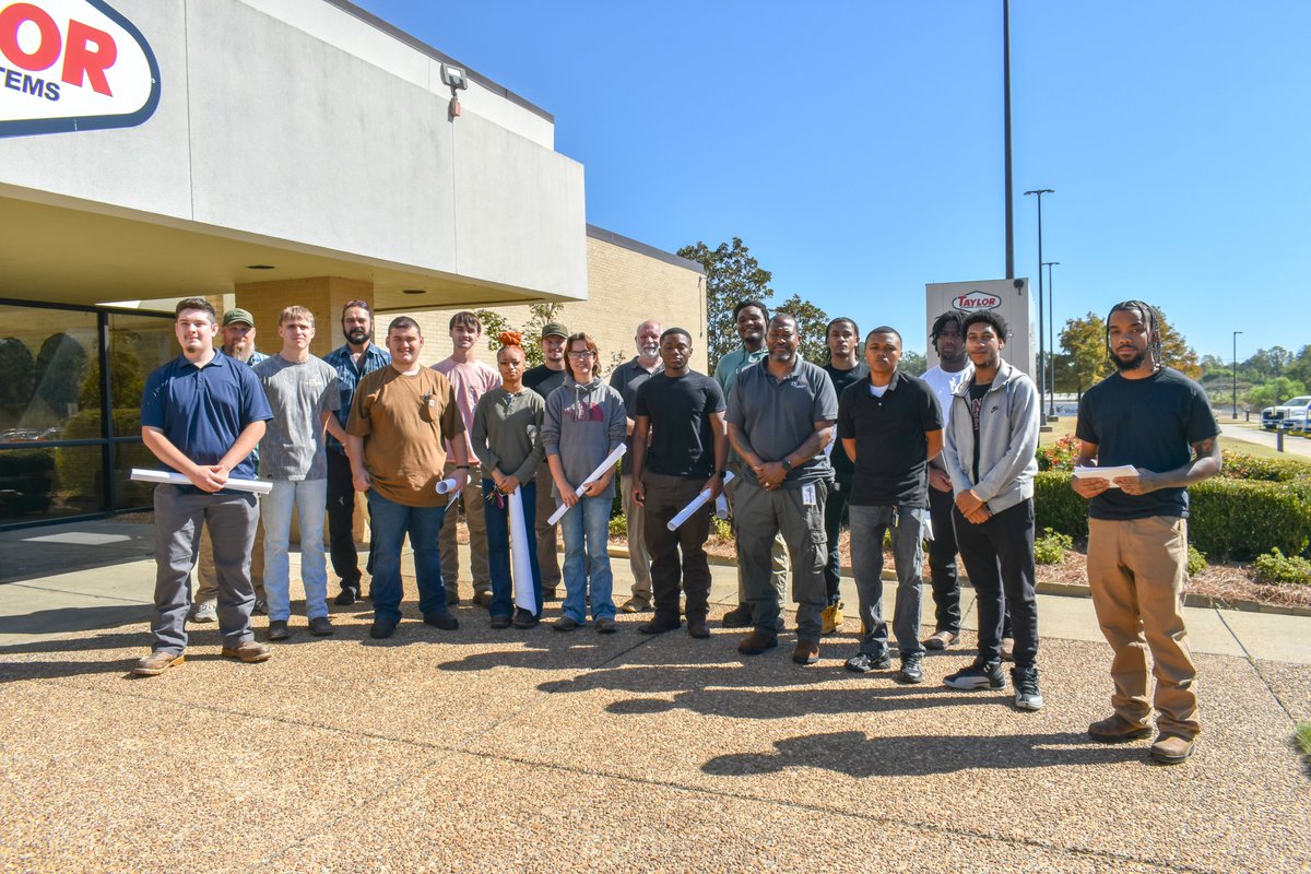 TaylorPowerSys's tweet photo. Recently, Taylor Power welcomed students from the Electro-Mechanical and Diesel Technology programs within the Hinds Community College Workforce Division.

The visit began with an instructional lecture led by Stephanie Williams, HR Generalist, who introduced students to the various career opportunities available at Taylor Power.

Following the lecture, students participated in additional training led by Kelly Johnson, R&D/Technical Support Manager. The visit concluded with a tour of Taylor Power’s manufacturing facility.

We value our continued partnership with @HindsCC and all higher education institutions across Mississippi.

#training #wearetaylor #education #generators #power #workforcedevelopment
