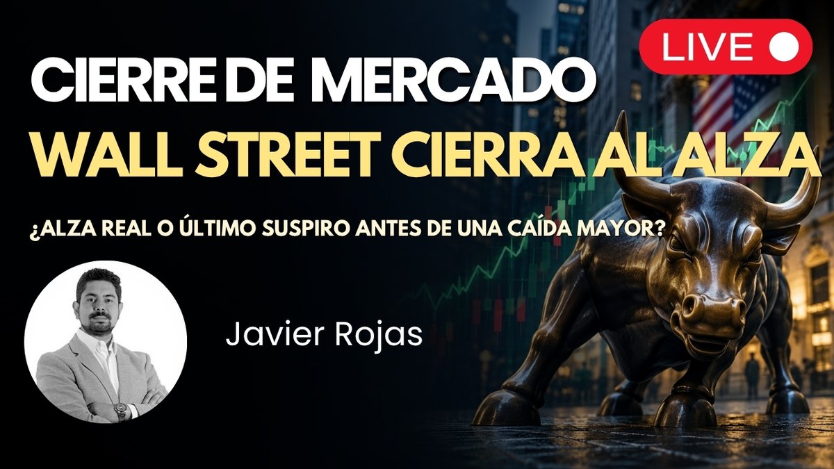 InvTrading's tweet photo. Wall Street cierra en terreno positivo - ¿Alza real o último suspiro antes de una caída mayor?

Únete al Cierre Americano en nuestro canal de YouTube Junto a @JRojasFX a partir de las 15:30 NY. Comienza en los próximos minutos! 🔥

Entérate cómo terminó la jornada de #Trading.

Aquí 👉 https://t.co/0CjUDKkHEe

#WallStreet  #CloseMarket