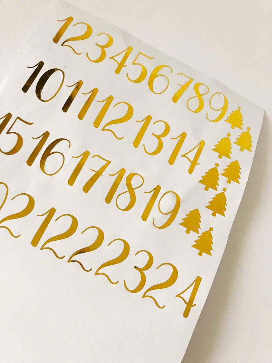 BagsofFavours's tweet photo. Advent calendar vinyl stickers 
Colour options available 🎄🎁🎅

https://t.co/KIyl24gJJm

#earlybiz #etsy #ukmakers #mhhsbd #CraftBizParty #Christmas #giftideas #shopindie #gifts #firsttmaster https://t.co/bfWmwzfs2c
