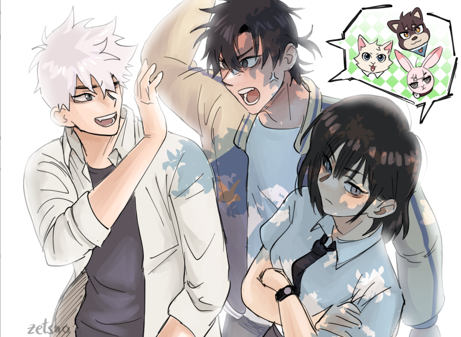 z3tina's tweet photo. 🧵AU-tober, day 3 - personality swap
should they have swapped animals too? https://t.co/ioVFqvs36r