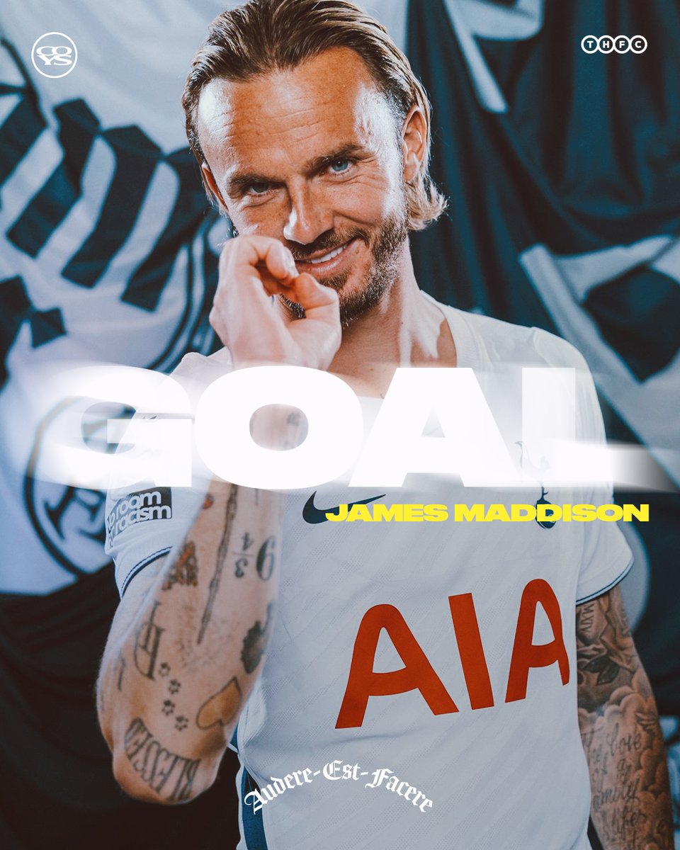 SpursOfficial's tweet photo. WHAT A STRIKE, MADDERS!!! https://t.co/MaQGc7ir0u