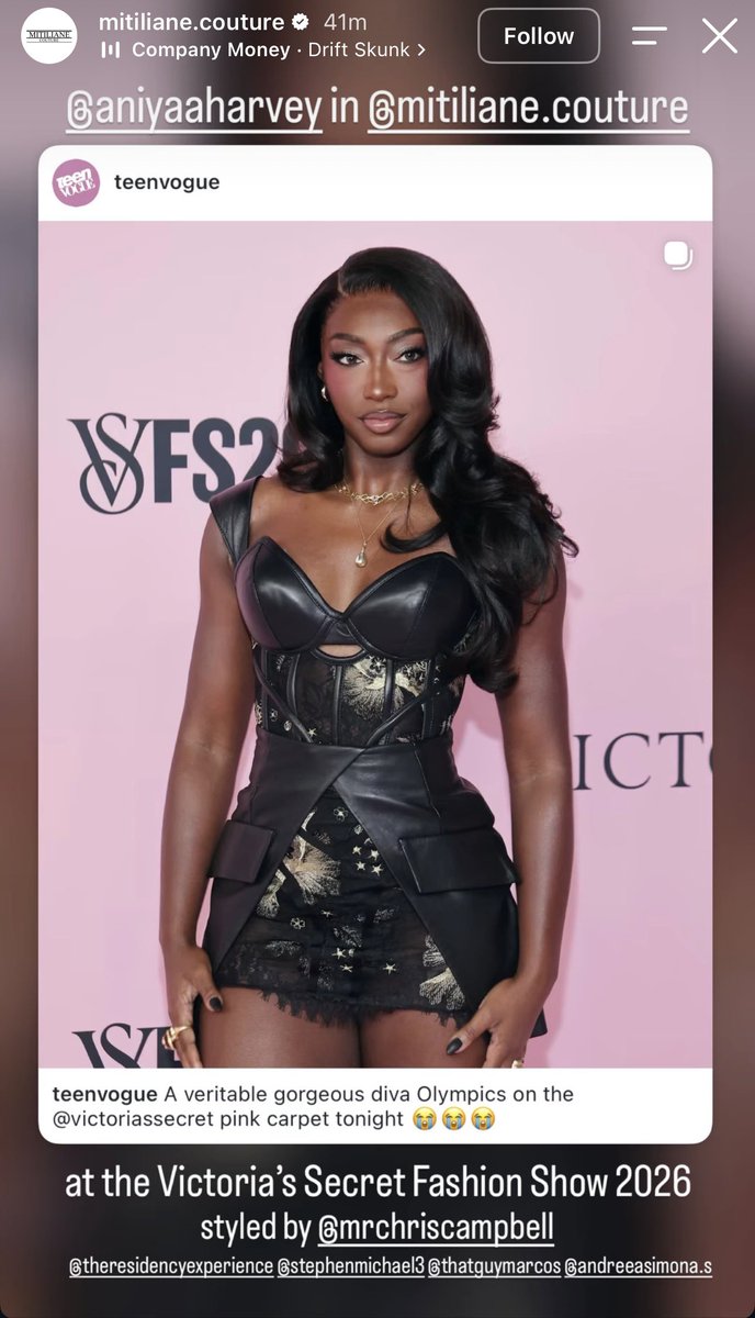 AniyaCore's tweet photo. Aniya Harvey in Mitiliane Couture for VS Fashion Show.
styled by @ / mrchriscampbell https://t.co/bSKsoKq6hk