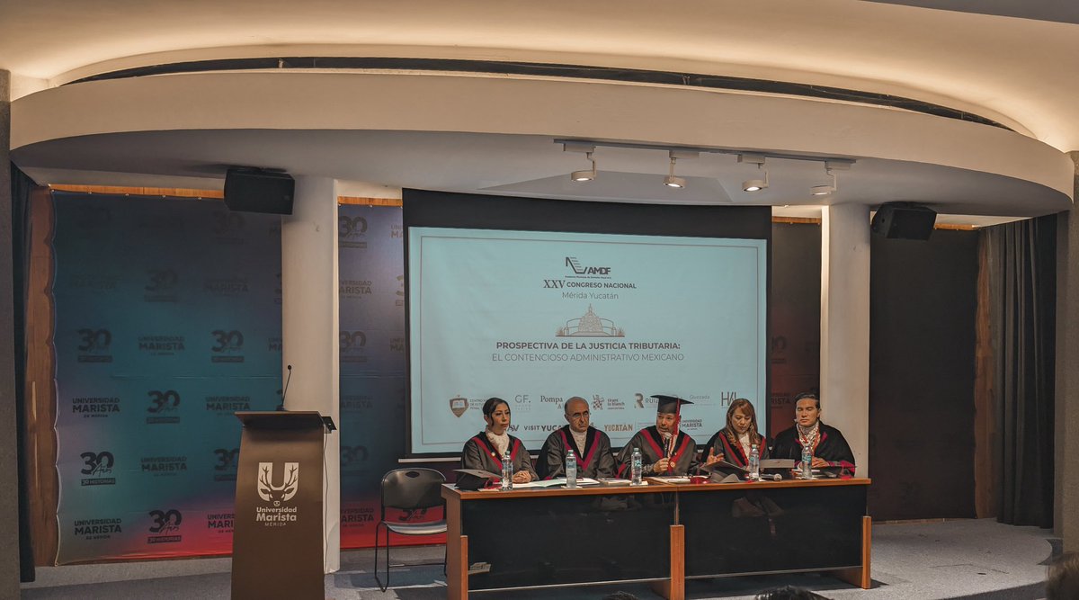 AMDF4's tweet photo. Durante nuestro XXV Congreso Nacional en Mérida, el Dr. Alfredo García Prats ingresó como Académico Numerario de la Academia Mexicana de Derecho Fiscal.

Le damos la más cordial bienvenida y celebramos su distinguida incorporación. 

¡Enhorabuena! https://t.co/R6iwURHiUC