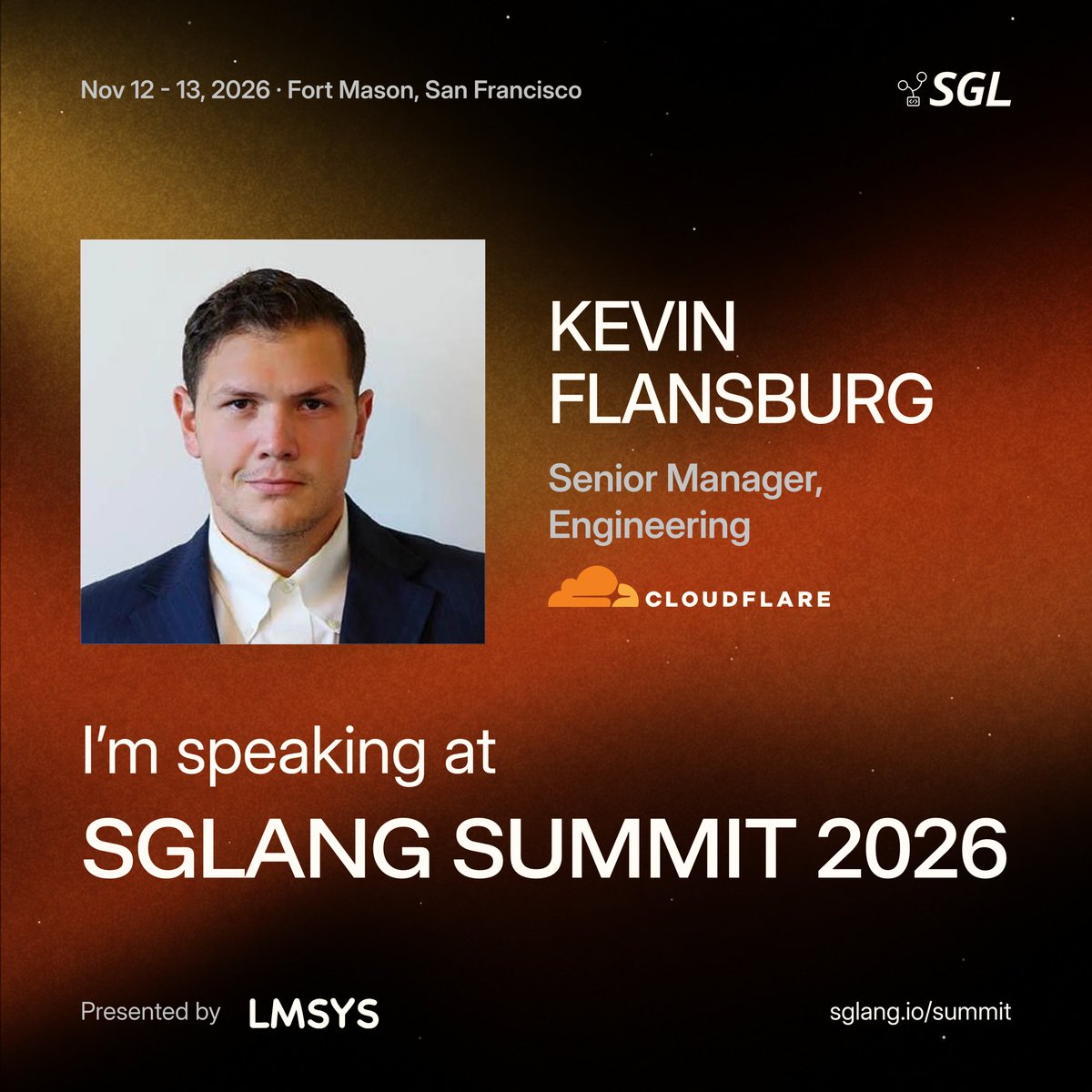 kevin_flansburg's tweet photo. Excited to be speaking at the first SGLang Summit (@sgl_project), Nov 12–13 at Fort Mason in SF! 

My team (@areneau @KastanDay ) and I are looking forward to presenting our work on system one models (Clef and Clairic), and sharing how we are maximizing KV cache hit rates using a multi-deployment Mooncake cluster with HiCache. Come say hi if you're there!