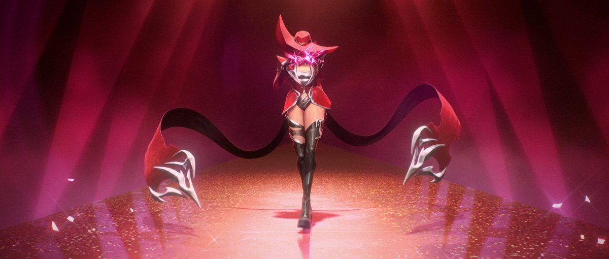 LeagueOfLegends's tweet photo. danger never looked this good. EVELYNN https://t.co/RAawe55efg