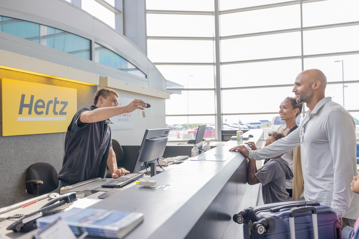 FlyWorcester's tweet photo. A warm welcome starts with an easy arrival. ✈️
This holiday season, tell family and friends to #FlyWorcester. With rental car counters conveniently located next to baggage claim, it’s easy to pick up the keys and get on the road. https://t.co/gbITIJobJx