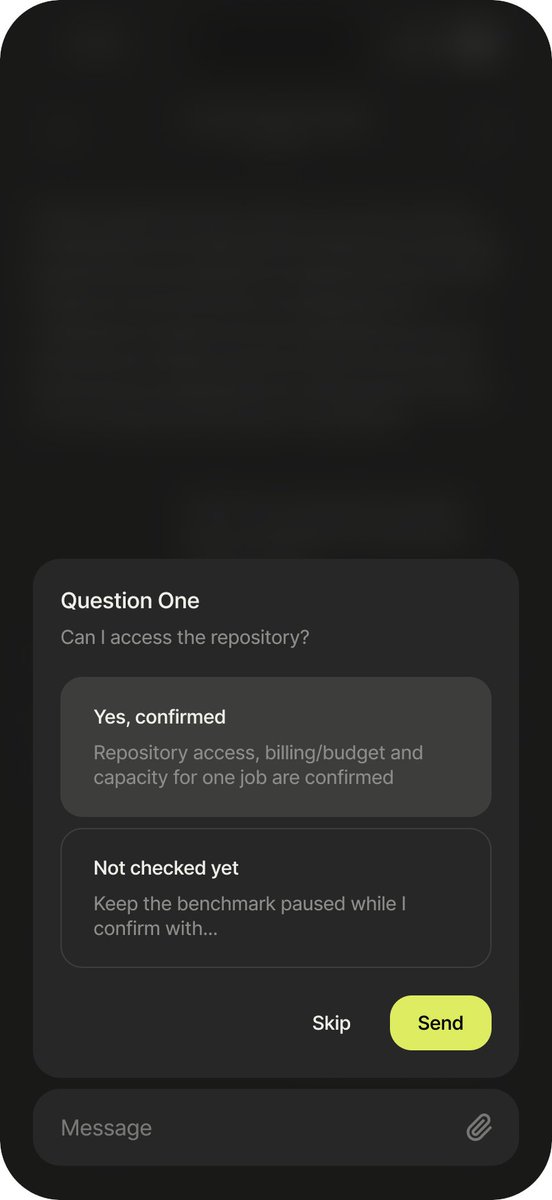 LukeW's tweet photo. new in Intent today:

- group work by detailed status
- paste images into agent answers
- reuse sent messages
- global Assistant can add & check MCP servers
- global Assistant can manage your chats
- provider CLI version warnings
- long chats open faster
- plus fixes & polish in release notes: https://t.co/xkl4TLaPwH