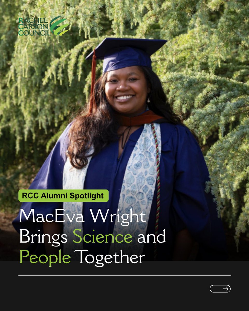 RachelCarsonDC's tweet photo. MacEva Wright held our Stanback Fellowship and our National Environmental Leadership Fellowship. 

We sat down with her to discuss how her work has evolved after completing these fellowships one year ago.

Read her interview: https://t.co/hfgGpNsolx https://t.co/cmZW3Bn570