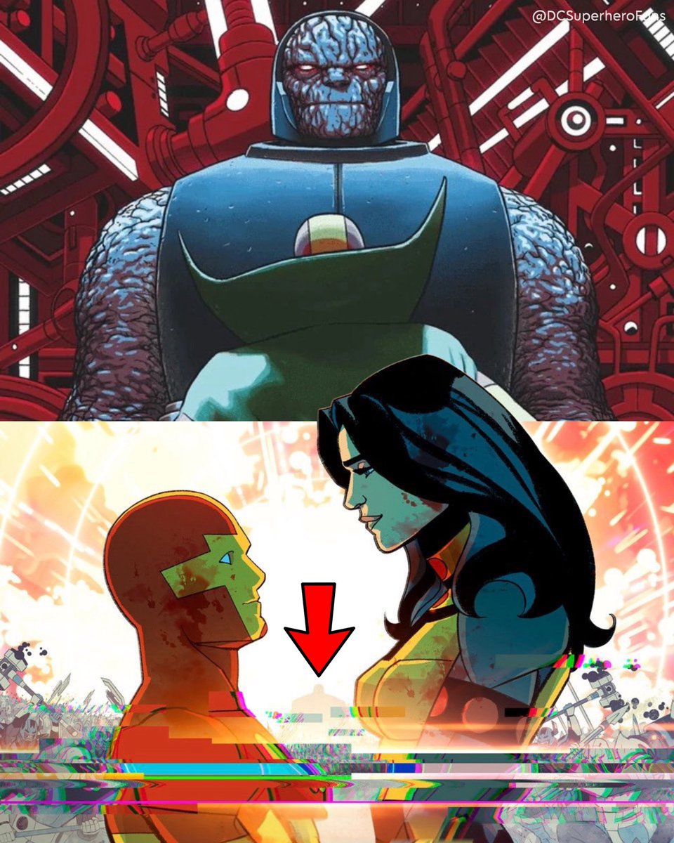 DCMultiverses's tweet photo. Darkseid is teased in the official key art for ‘MISTER MIRACLE’. https://t.co/aF3P7lvoAD