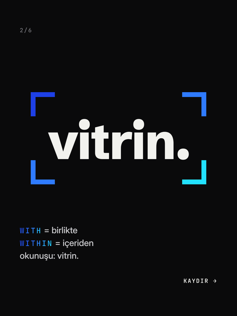 withrinstudio's tweet photo. "withrin" nasıl okunur? → vitrin. with = birlikte, within = içeriden. 🧵 https://t.co/dCNCViOWXS