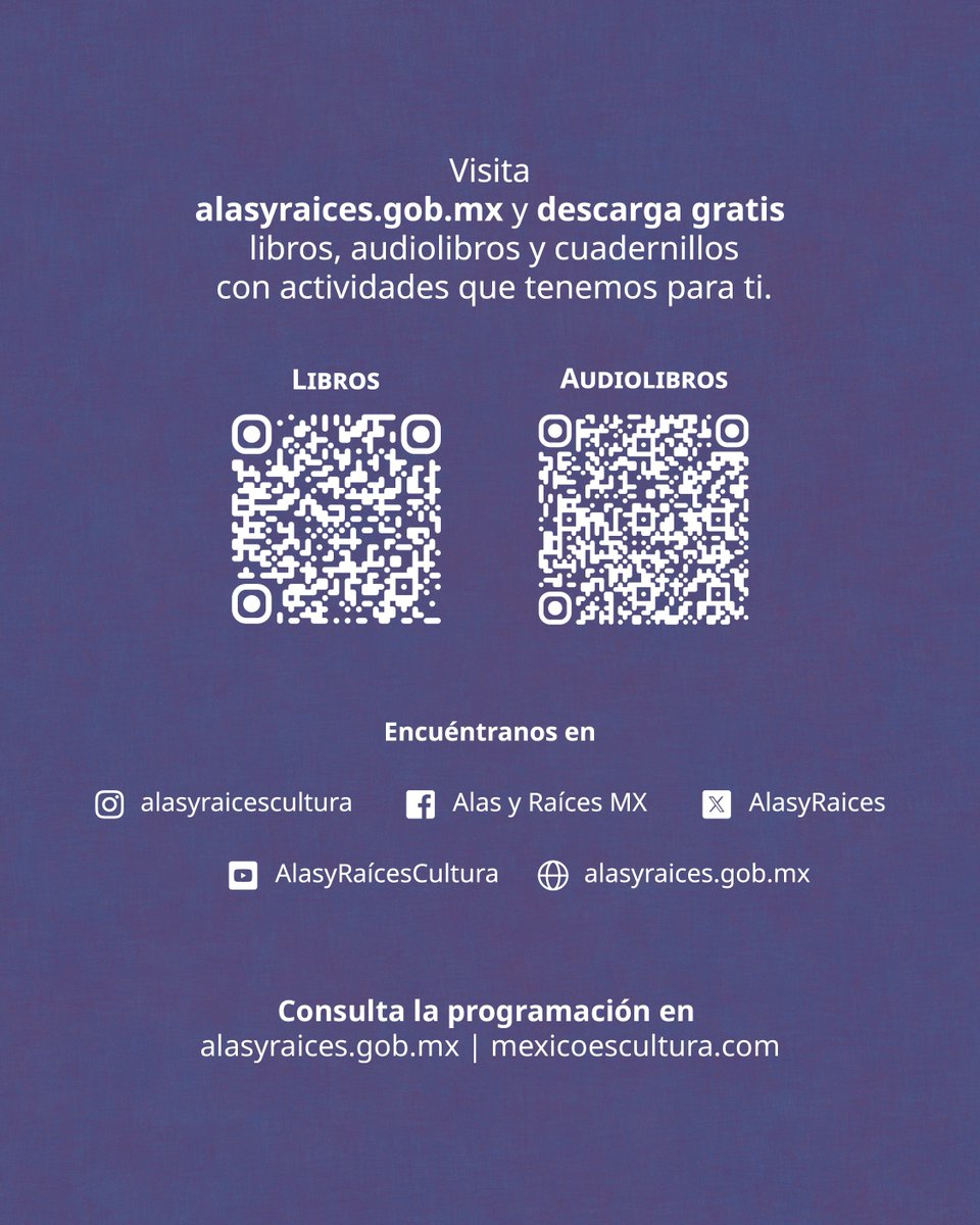 AlasyRaices's tweet photo. En la XXVI Feria de las Calacas, bebés, niñas y niños de primera infancia podrán explorar, jugar y descubrir el mundo a través de experiencias pensadas para despertar su curiosidad.
¡Consulta la programación y prepárate para compartir el primer asombro!
🔗https://t.co/MCRISFTksJ https://t.co/2UVECXbOaz