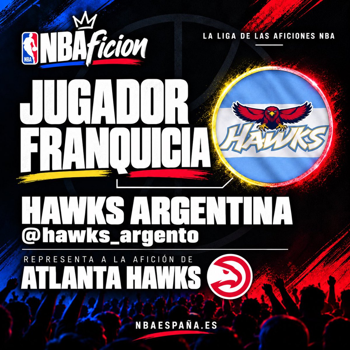 NBAonSpain's tweet photo. 🦅 ¡Atlanta ya tiene representante en la liga!

🇦🇷 Hawks Argento
👉 @hawks_argento

https://t.co/BQzXUPR2Hn

Será la cuenta franquicia de la afición de Atlanta Hawks . 🔥

Únete a la comunidad de los Hawks y vive la NBA como nunca. ❤️💛

#NBAfición #TrueToAtlanta 🦅🏀 https://t.co/kcTjSetDB4