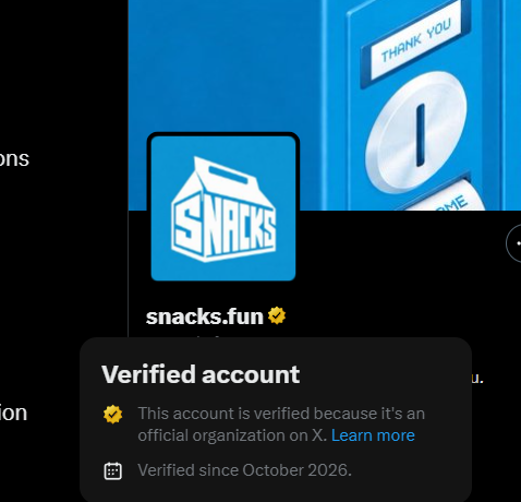 DannyCrypt's tweet photo. People called me literally FUCKING DELUSIONAL when I put everything I had left to my name in $POPCAT 2 years ago..

Guess what happened? At the end I was right and I retired, turned low 4 figures into over $245K off $POPCAT and it went to 1B MC.

I'm back now, this is my first ever public callout ever since then, watch $SNACKS will go to millions and I'm calling it here now under 1M MC.

Also they are a verified organization here on X as well.

This is genuinely some insane tech that I haven't seen attached to a memecoin token in a WHILE.

Remember this, $SNACKS is at 400K MC today.

5rqqBQSsA5fo2znzmudV3vGD6uKfe7K7wafYS9N9pump
