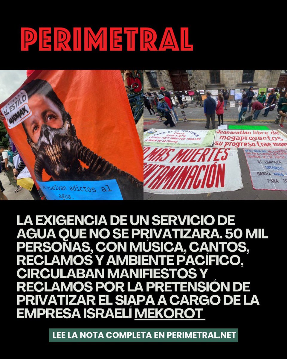perimetralp's tweet photo. #Provocaciondelasemana

 Te esperamos en https://t.co/iqxVtgoVum

#crisisdelagua #LemusRepresor https://t.co/7NFtZVwGZE