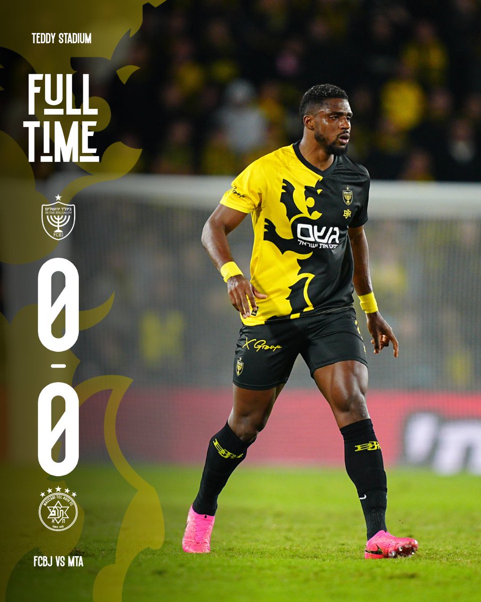 fcbeitar's tweet photo. סיום בטדי
תודה לכם על העידוד האדיר לאורך כל המשחק!

#יאללהביתר💛🖤 https://t.co/V0SK8iUmzN