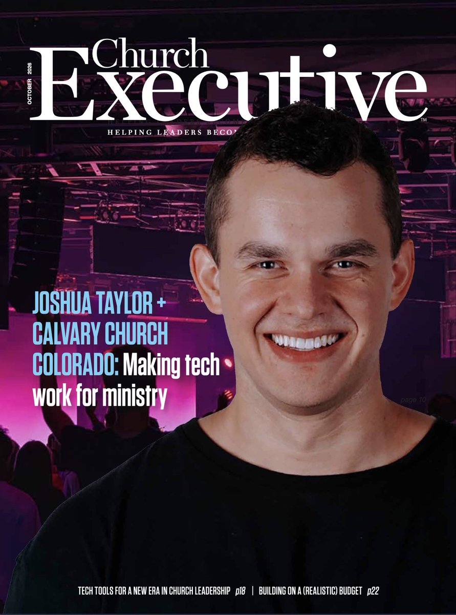 timjet's tweet photo. How cool is this? Church Executive mag featuring how this enterprise church, Calvary Church Colorado, uses @Subsplash for everything! Child Check-In, Mobile, Pulpit AI, & Giving. Admin Pastor Joshua Taylor shares on centralizing everything with Subsplash makes it easy for visitors and easier for the church to manage its congregation and measure effectiveness. “the change is worth it…it does make life a lot easier.”