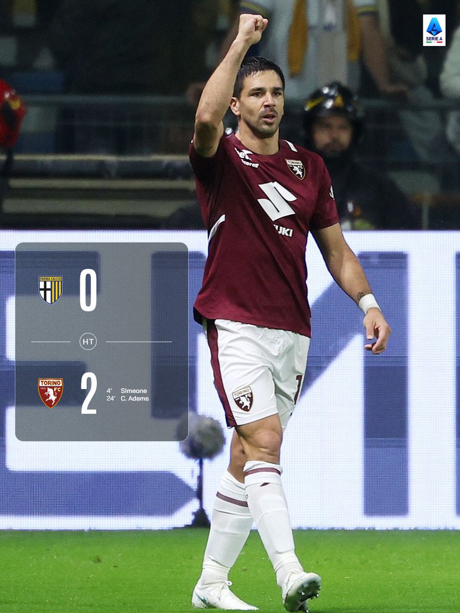SerieA_EN's tweet photo. Torino in front after the opening 45 ⏱️

#ParmaTorino https://t.co/eqbS4jUe22