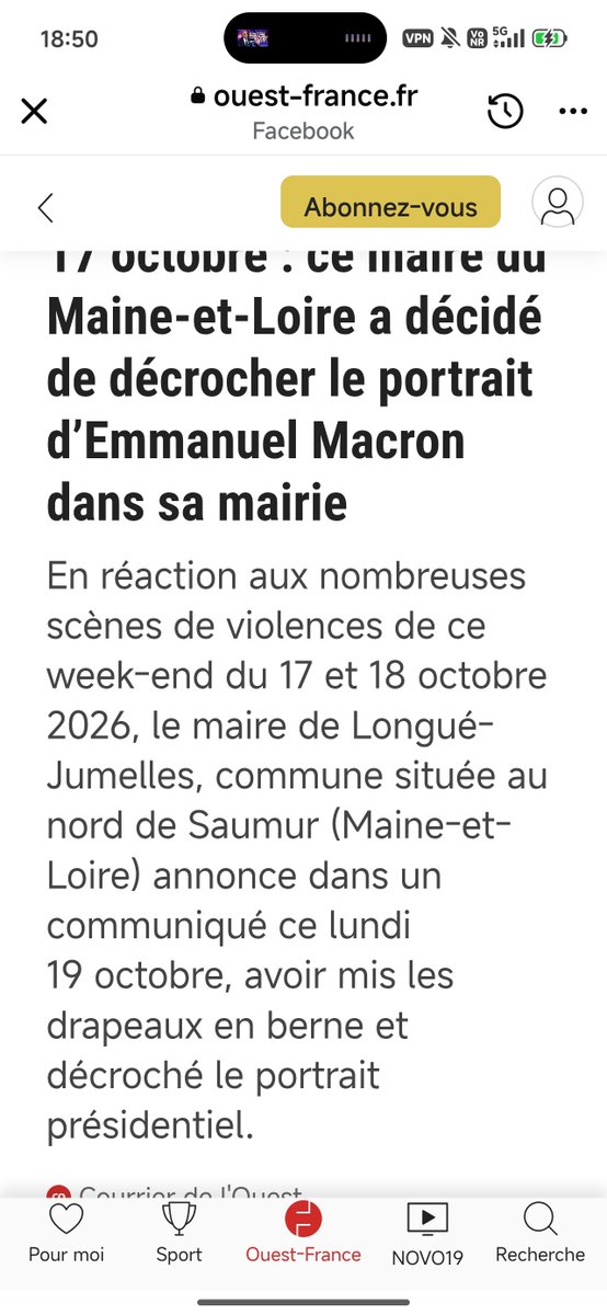 pilottedan1654's tweet photo. 🤗 🤗🤗 Bravo à Frédéric Mortier Maire de Longue Jumelles en désaccord avec Jupiter il a décroché son portrait de Foutriquet 🤗🤗🤗 https://t.co/PN7RnWgHXd