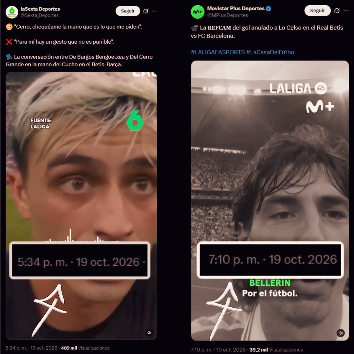PremioBlazquez's tweet photo. Gracias al periodista de @Sexta_Deportes por publicar a las 5:34 el audio de la REFCAM que ha obligado a @MPlusDeportes a publicar a las 7:10 el video que tenía escondido desde las 7:15 del sábado.

48 horas ocultándonos la verdad de 
#LALIGADELOSCORRUPTOS https://t.co/t295I4i8hd