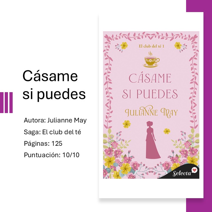 evapikachu2's tweet photo. 🫖¡Nueva reseña en el blog!🫖
En esta ocasión el libro escogido es... ¡"Cásame si puedes" de Julianne May!
#BookstagramEspaña #BookReview #LecturaRecomendada #ElClubDelTé
https://t.co/S7X33x2jWQ https://t.co/FxjCzg8ZdZ