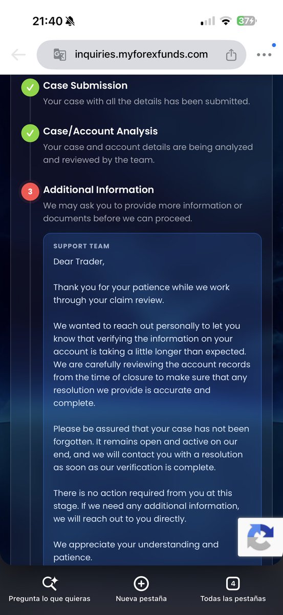 Traderfx_23's tweet photo. @MyForexFunds Hello, what should I do in this case? https://t.co/094dv7MVbZ