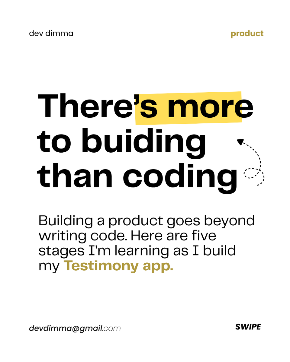 devdimma's tweet photo. I’m building a testimony app - a place where every child of God can share and read testimonies of the workings of Jesus to build their faith

And I’m building it in public.

Building a product that people use in real life is gonna be an interesting part for me, and I'm really l https://t.co/6oUfNqz6y2