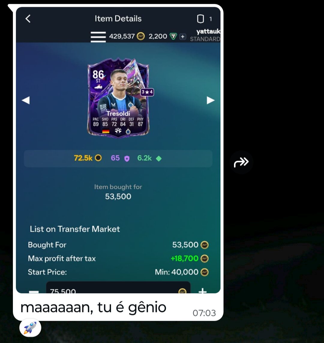 FabioZerbinatti's tweet photo. Alguns resultados 💥🚀 💥🚀💥🚀

#FC27 #EAFC27 #EAFC #UltimateTeam #fc27ultimateam https://t.co/tDwqWX4U7n