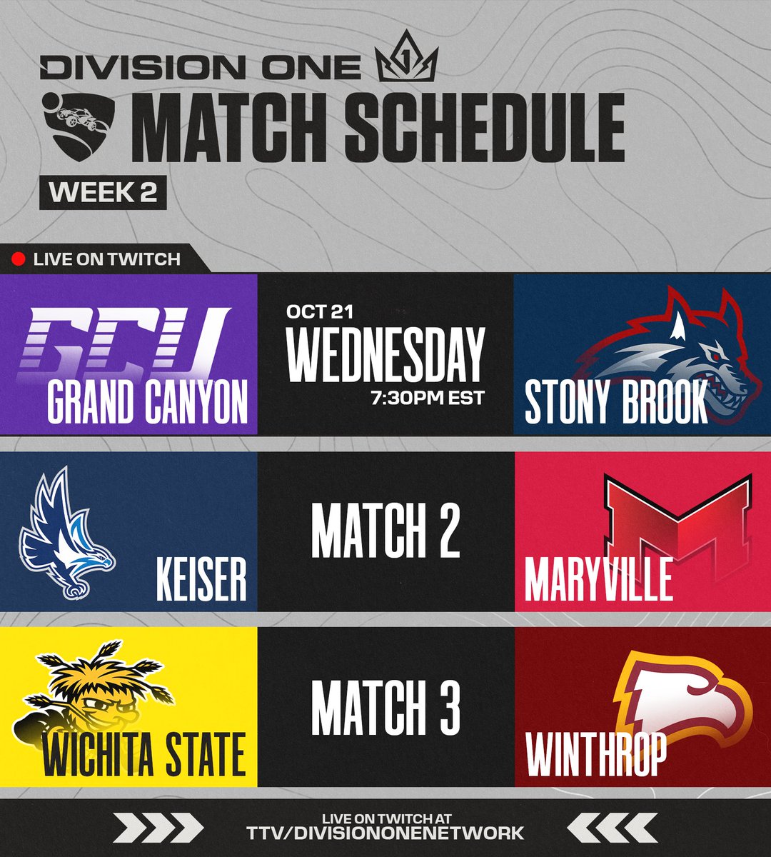 DivOneEsports's tweet photo. New week, new matchups. 
#DivOneRL https://t.co/GbYdJwkwCg