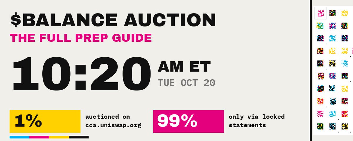 $BALANCE auction: the complete prep guide