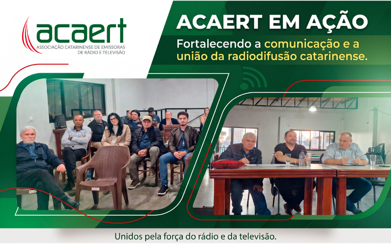 ACAERT's tweet photo. Encontro da Regional Oeste da ACAERT debate demandas e desafios das emissoras
Radiodifusores se reuniram em São Lourenço do Oeste para compartilhar experiências do setor
https://t.co/yYMQ83pMR1 https://t.co/WmWFkQtGXO