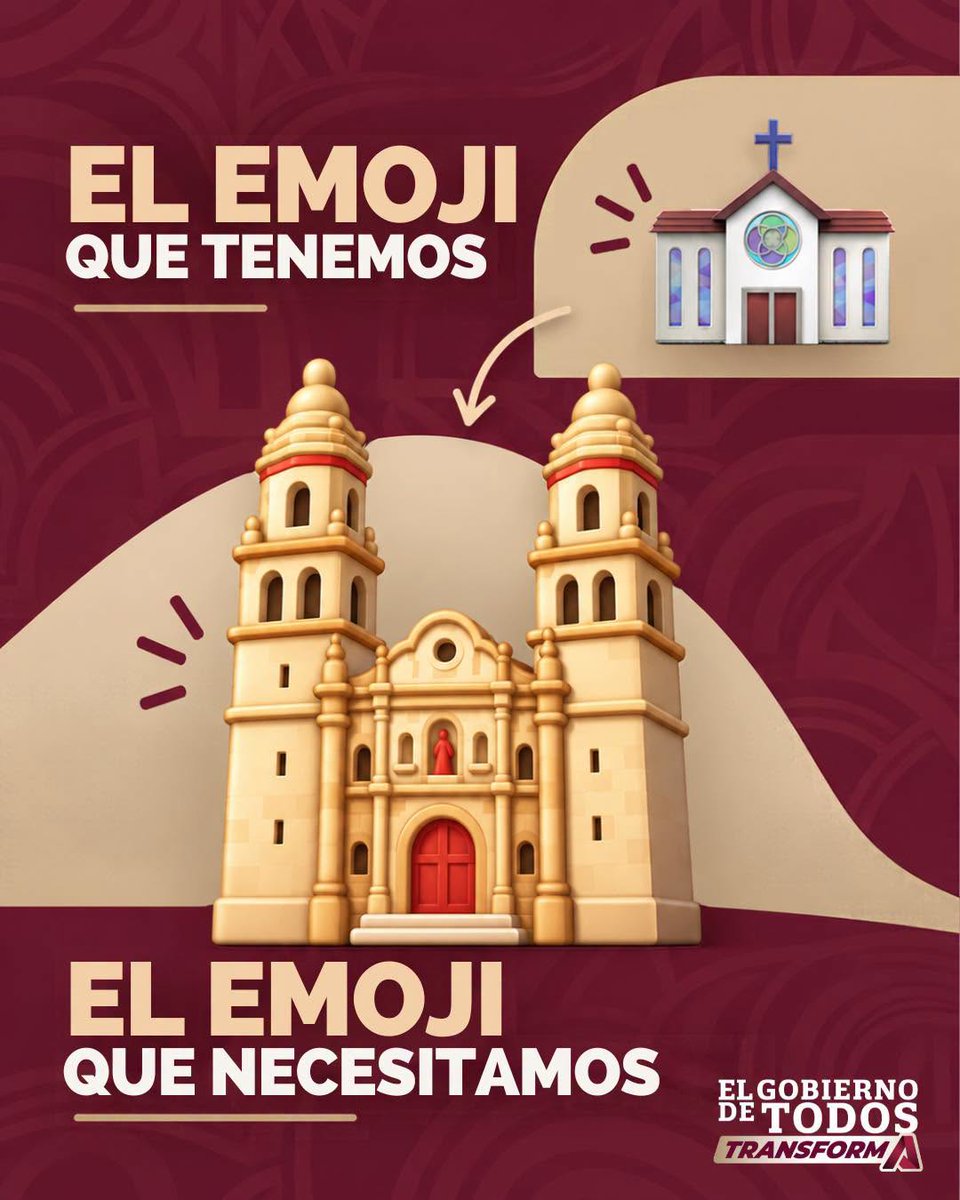 SECTURCampeche's tweet photo. ¡Campeche tiene íconos que merecen sus propios emojis! 

Nuestra identidad se refleja en cada rincón. ¡Así se vive y se siente, 𝐂𝐚𝐦𝐩𝐞𝐜𝐡𝐞 𝐏𝐮𝐫𝐨 𝐀𝐦𝐨𝐫!

#ElGobiernoDeTodosTransforma https://t.co/E45DfXigRS