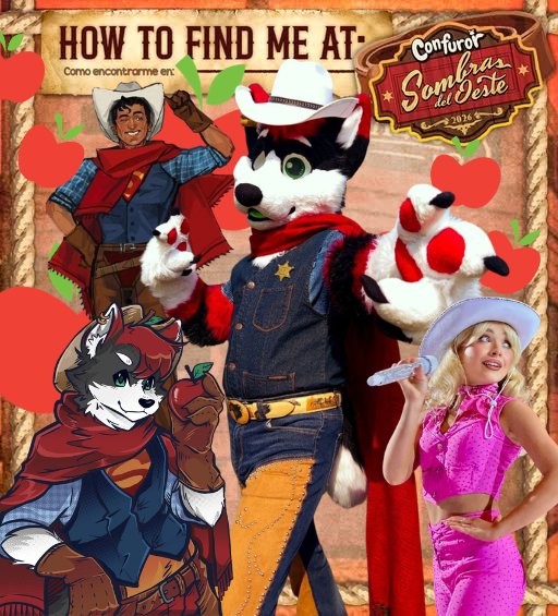 AppoiSnow's tweet photo. Yee-haw! 🤠✨ Confuror is almost here! Who am I seeing there?

Come say hi for pics, conbook signatures, hugs, videos or dances! 🤭 Catch me at most dance panels and invite me to a Halloween party! 🎃

Let’s have a great time! 🍎 See y’all next week!

#confuror #furry #cowboy https://t.co/r2ciGwUG05