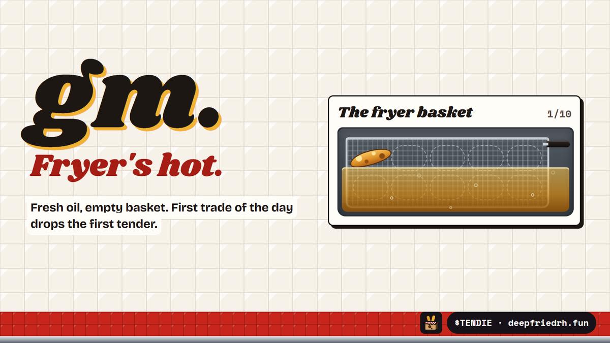 deepfriedrh's tweet photo. gm. fryer's hot ☕🍗 https://t.co/04QFetjADA