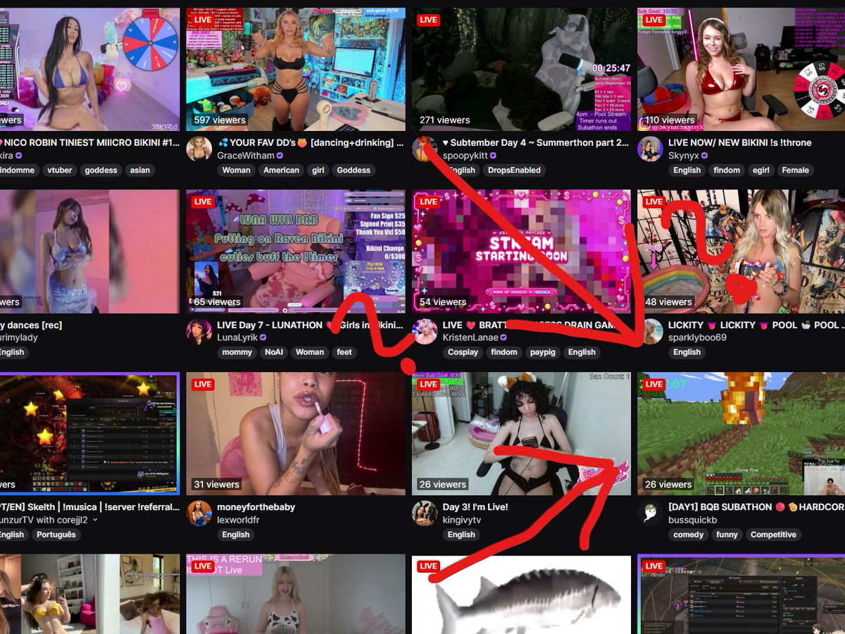 bussquickb's tweet photo. good afternoon fellow minecrafttubers tryna make it - if your mod moves you to hottub section trying to beat hc mc in a tub - you apparently hit max viewers 

#minecraft #twitch https://t.co/7CJPsxyrfD