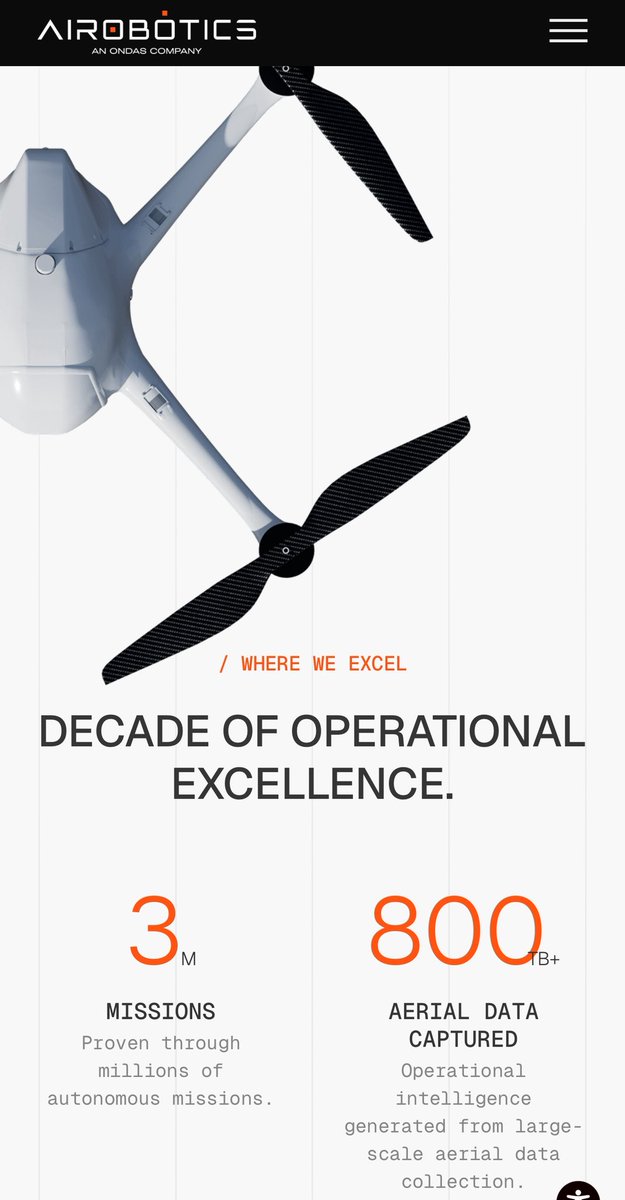 SheriffStrategy's tweet photo. $ONDS 👀 Airobotics’ Optimus system has completed over 3M+ autonomous missions.

In 2022, they had tens of thousands of flights.

That number is now over 3 million.

This amount of real world operational data is an incredible competitive advantage, particularly as autonomous systems become increasingly reliant on AI.

Millions of missions provide valuable insights for improving flight performance, reliability, and autonomous decision-making.