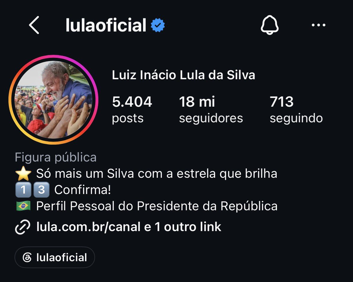 cabrabomdapeste's tweet photo. Lula chega a 18 milhões de seguidores no Instagram. EXPLODAM!!! #ExercitoSegueEmCampo https://t.co/Ky8WQXoOBI