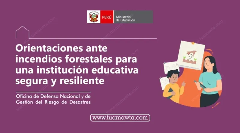 ricardobohl's tweet photo. Sabías que el @MineduPeru tiene una guía con 0rientaciones ante incendios forestales para una institución educativa segura y resiliente?
Aquí puedes descargarla.
https://t.co/os3GNrdW8a https://t.co/DbC4Dl5Rv1
