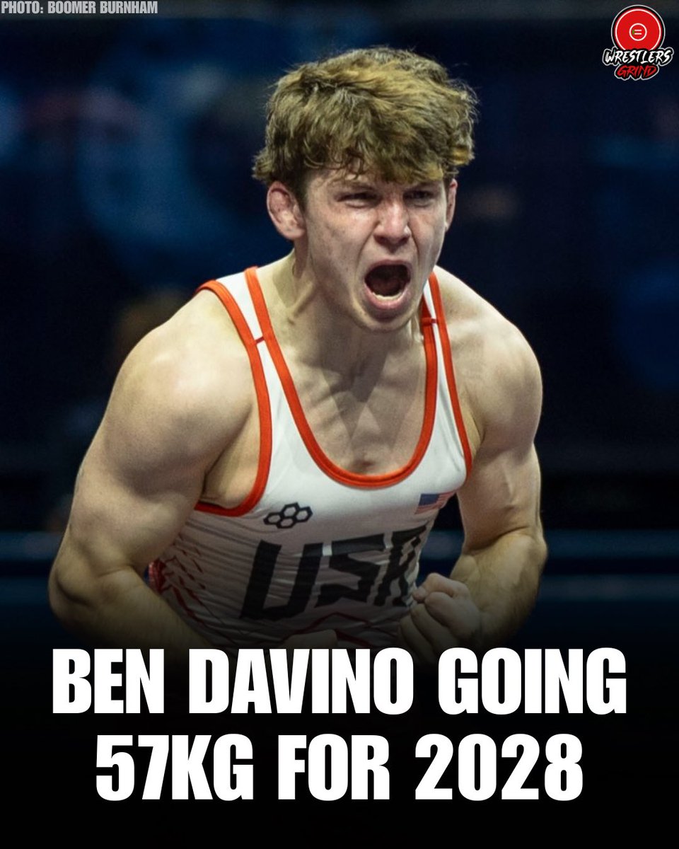_wrestlersgrind's tweet photo. How do you feel about this? 🧐

After his U23 world championship win, Ben Davino said he plans to make a run for the LA 2028 Olympics at 57kg! https://t.co/KAFFDYID64