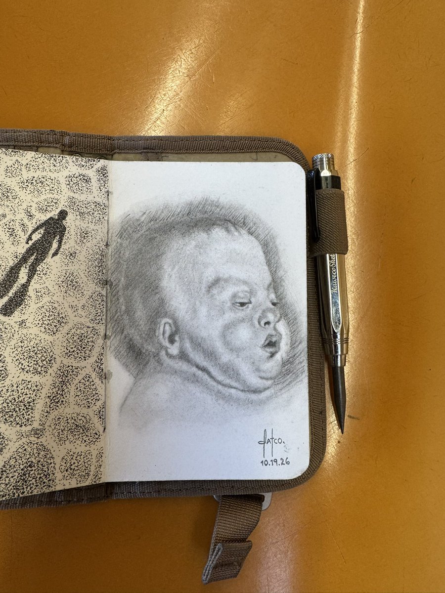 datCo_Art's tweet photo. From The Met to my sketchbook. Graphite master study after Jacob Jordaens, focusing on soft values and facial forms.
#MasterStudy #GraphiteDrawing #JacobJordaens #ClassicalArt #SketchbookArt https://t.co/CSjOc6XyLK