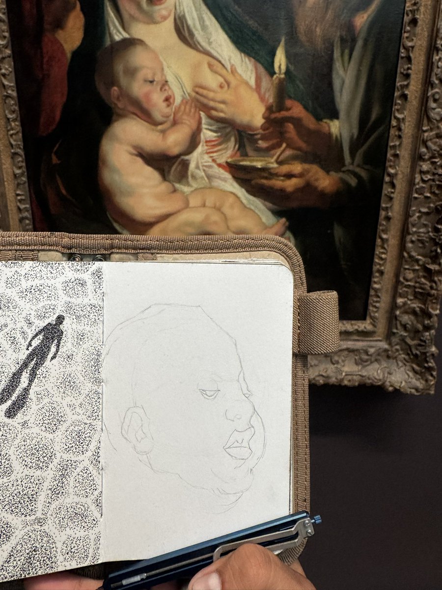 datCo_Art's tweet photo. From The Met to my sketchbook. Graphite master study after Jacob Jordaens, focusing on soft values and facial forms.
#MasterStudy #GraphiteDrawing #JacobJordaens #ClassicalArt #SketchbookArt https://t.co/CSjOc6XyLK