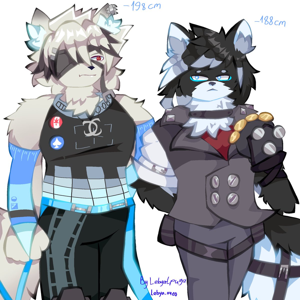 Lebya04's tweet photo. Outfit swap My oc &amp; Lycaon (this was made on his birthday)
#art #digitalart #oc #Lycaon https://t.co/S5Pq3AhTWn