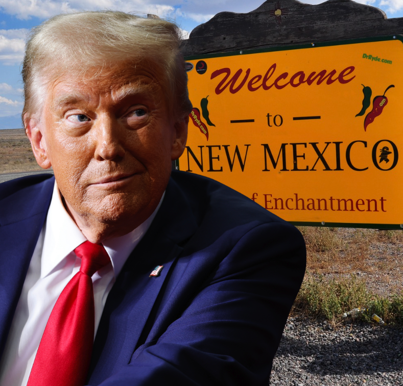 FoxNews's tweet photo. NEW: President Trump says New Mexico should "immediately change its name to New America."

"We are not Mexico, we are the United States of America! The name would add great value and prestige to the State!" https://t.co/D050iPgK1e