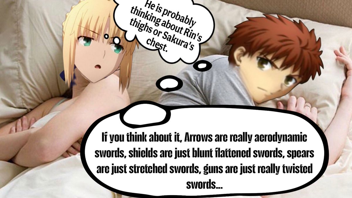 artoria_o's tweet photo. S W O R D S ! !
SHIROU DAY IS HERE!!!! https://t.co/AzVKV7HEIA